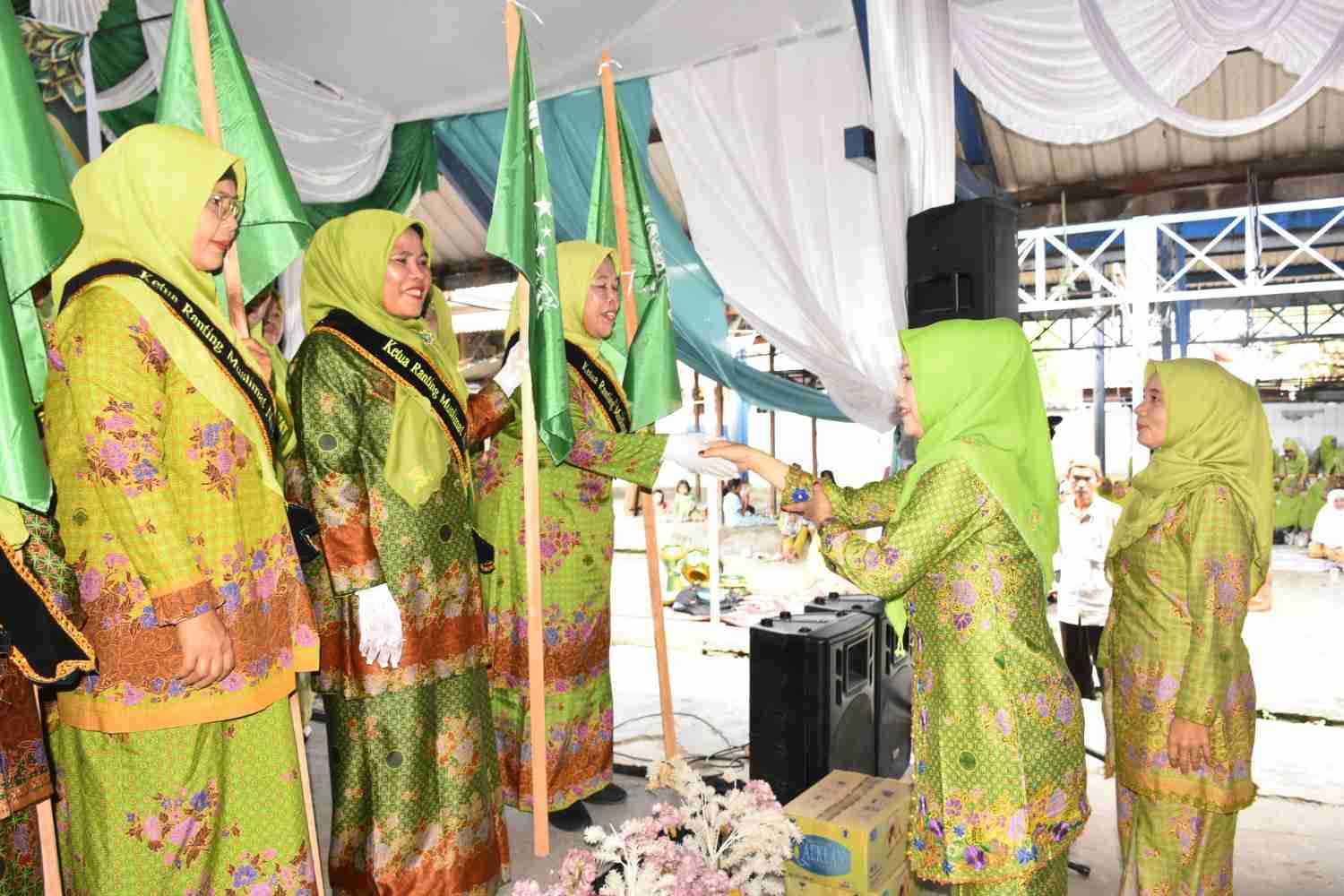 200 Pengurus PAC Muslimat NU Panyabungan Utara Resmi Dilantik