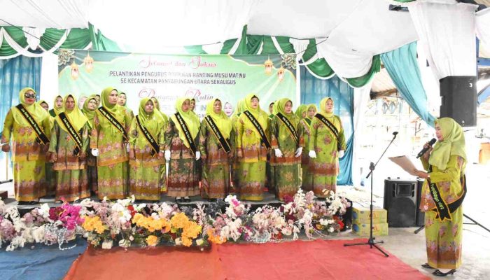 200 Pengurus PAC Muslimat NU Panyabungan Utara Resmi Dilantik