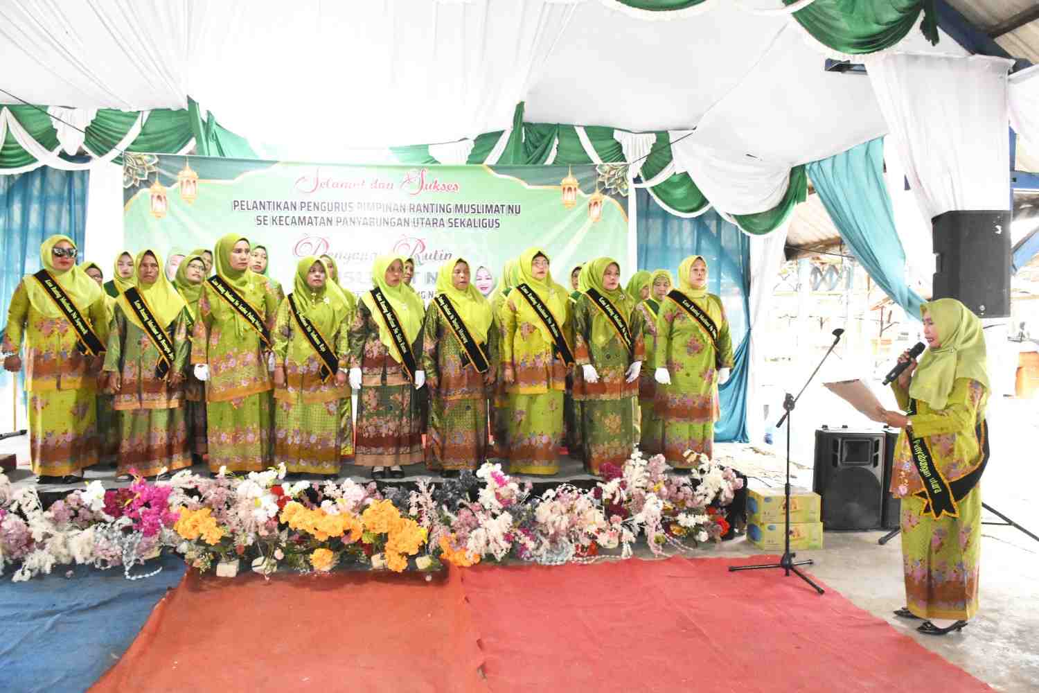 200 Pengurus PAC Muslimat NU Panyabungan Utara Resmi Dilantik