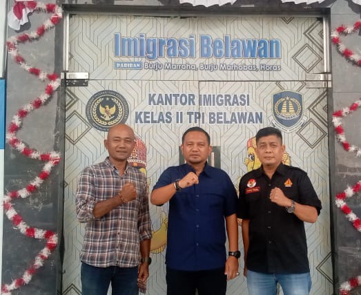 Kepala Imigrasi Belawan Terima Silaturahmi Wakil Ketua PB Pendawa Indonesia