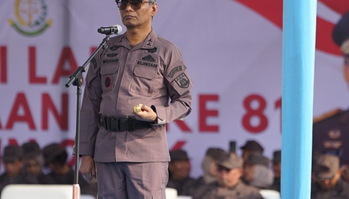 Kajati Muhibuddin Pimpin Upacara Harlah Kejaksaan RI ke-81 di Kejati Sumut