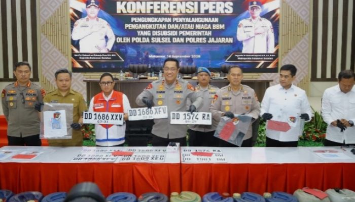 Polda Sulsel Ungkap 10 Kasus Penyalahgunaan BBM Bersubsidi, 17 Tersangka Diamankan