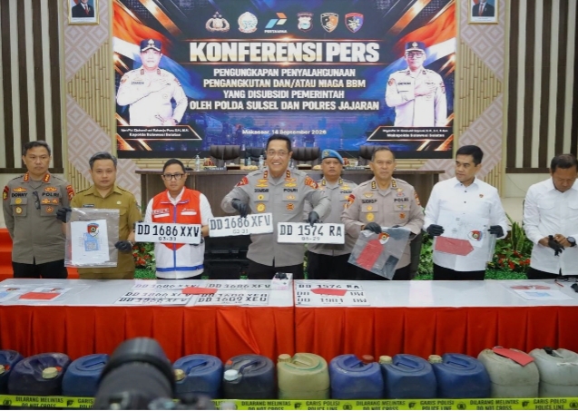 Polda Sulsel Ungkap 10 Kasus Penyalahgunaan BBM Bersubsidi, 17 Tersangka Diamankan