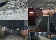 Tanpa Plang Proyek, Rekonstruksi Jalan Lingkungan 15 Pangkalan Masyur Nyaris Rampung