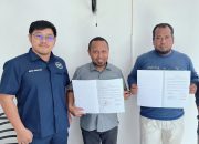 Koperasi Jasa Keluarga Pers Indonesia dan Koperasi Jasa Cahaya Kita Bersama Teken PKS Uji Mesin Mobile Grain Dryer di Deli Serdang