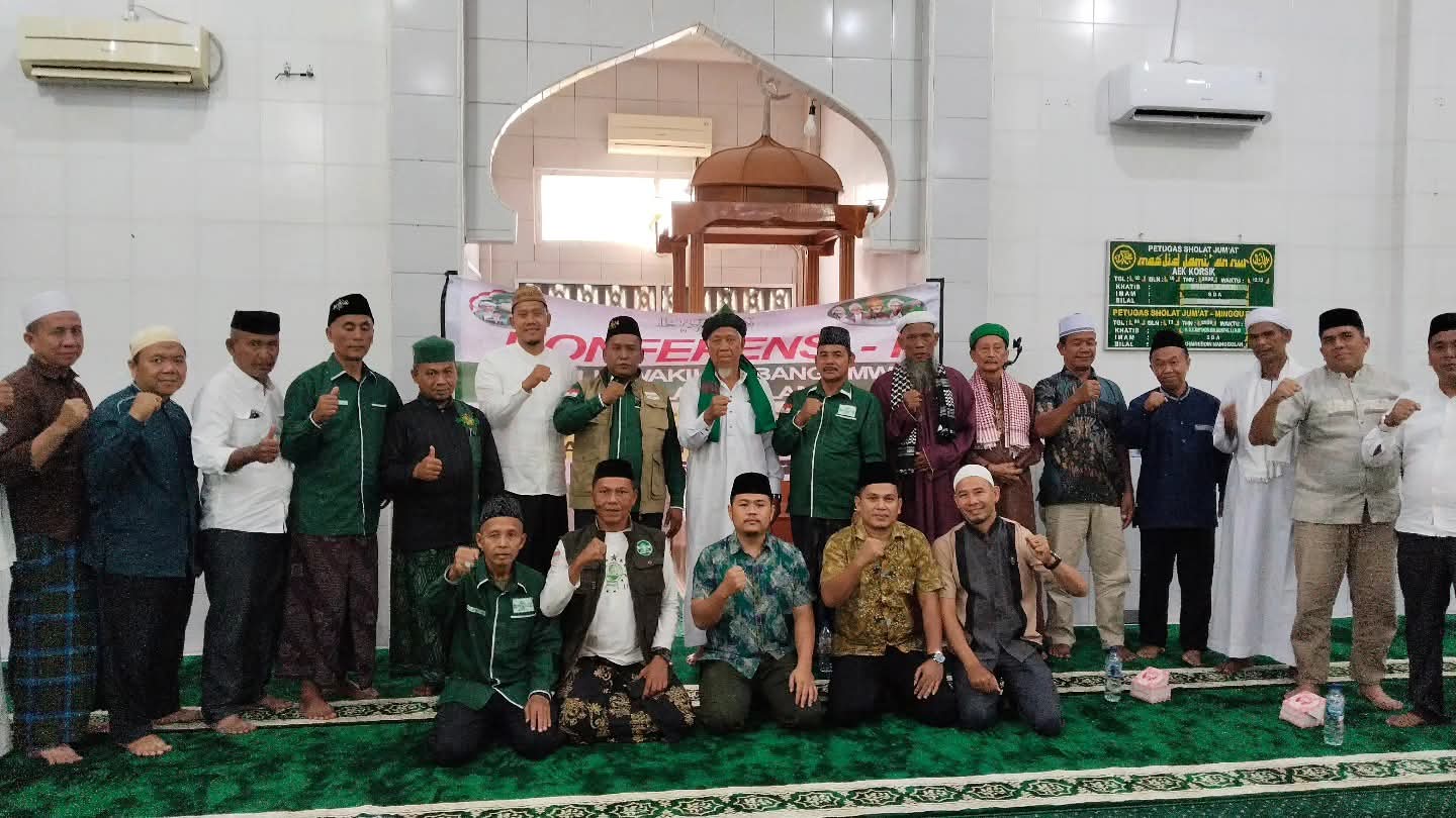 Konferensi MWC NU Aek Kuo sukses digelar, H M.F Muttaqin Dalimunthe L.C M.Si terpilih.