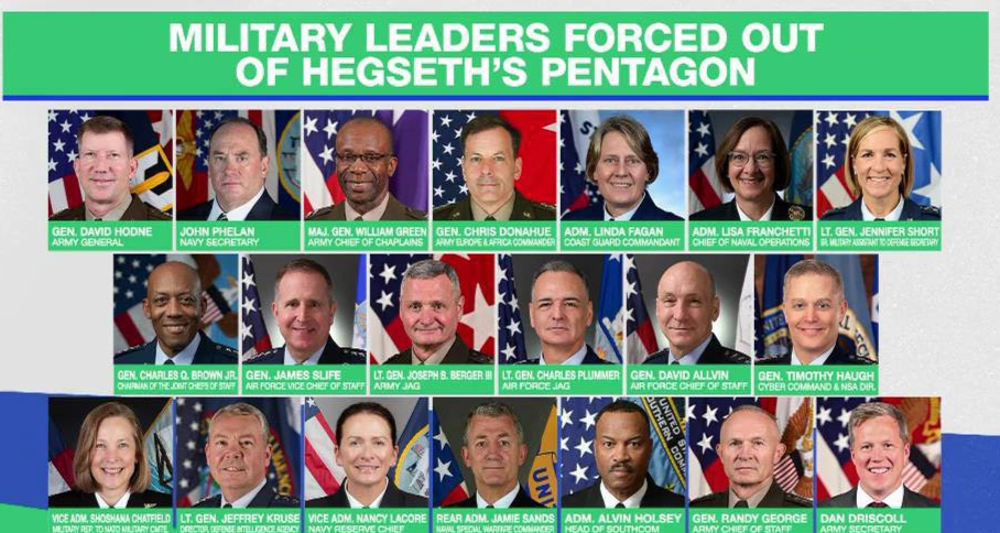 Lebih dari 20 Pejabat Senior Militer AS Pergi di Era Hegseth, Pergantian Pimpinan Pentagon Jadi Sorotan