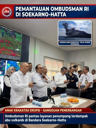 Anak Krakatau Mengguncang Penerbangan, Ombudsman Turun Mengawasi Layanan Penumpang