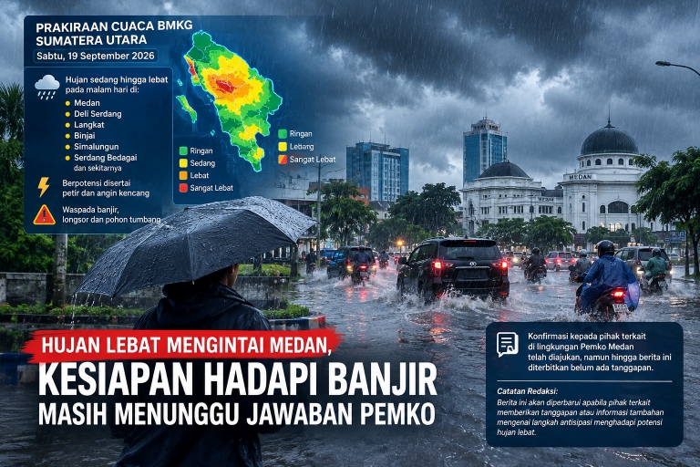 Hujan Lebat Mengintai Sumut, Sejauh Mana Kesiapan Medan Hadapi Banjir?