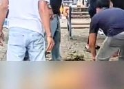 Tertimpa Batang Pohon, Pedagang Lukisan di Lapangan Merdeka Binjai Tewas