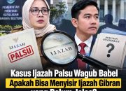 Kasus Ijazah Wagub Babel Bergulir, Akankah Penelusuran Dokumen Pendidikan Menyisir Kasus Gibran?