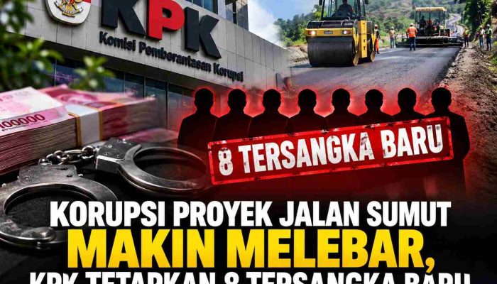 Korupsi Proyek Jalan Sumut Makin Melebar, KPK Tetapkan 8 Tersangka Baru