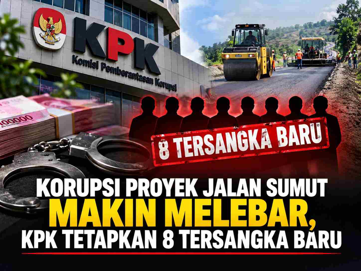 Korupsi Proyek Jalan Sumut Makin Melebar, KPK Tetapkan 8 Tersangka Baru
