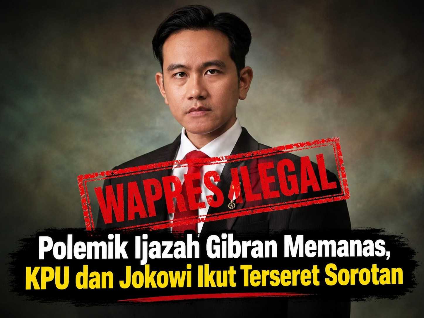 Polemik Ijazah Gibran Memanas, KPU dan Jokowi Ikut Terseret Sorotan