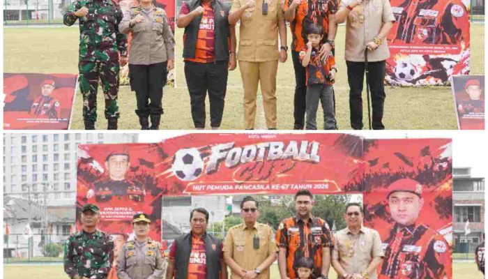 Buka Football Cup HUT ke-67 Pemuda Pancasila, Rico Waas Tekankan Sportivitas dan Kekeluargaan