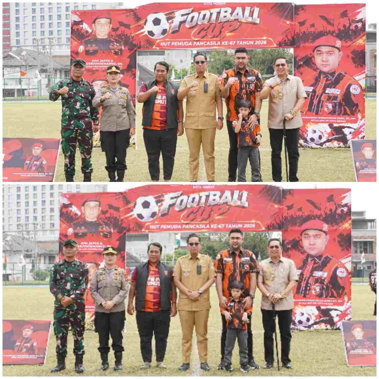 Buka Football Cup HUT ke-67 Pemuda Pancasila, Rico Waas Tekankan Sportivitas dan Kekeluargaan