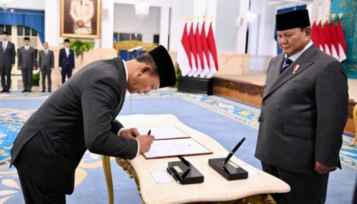 Prabowo Lantik 7 Pejabat Baru, Kristomei Sianturi Gantikan Suharyanto sebagai Kepala BNPB