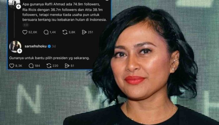 Sarah Sechan Sentil Mega-Influencer soal Karhutla, Komentarnya tentang Pilpres Jadi Sorotan