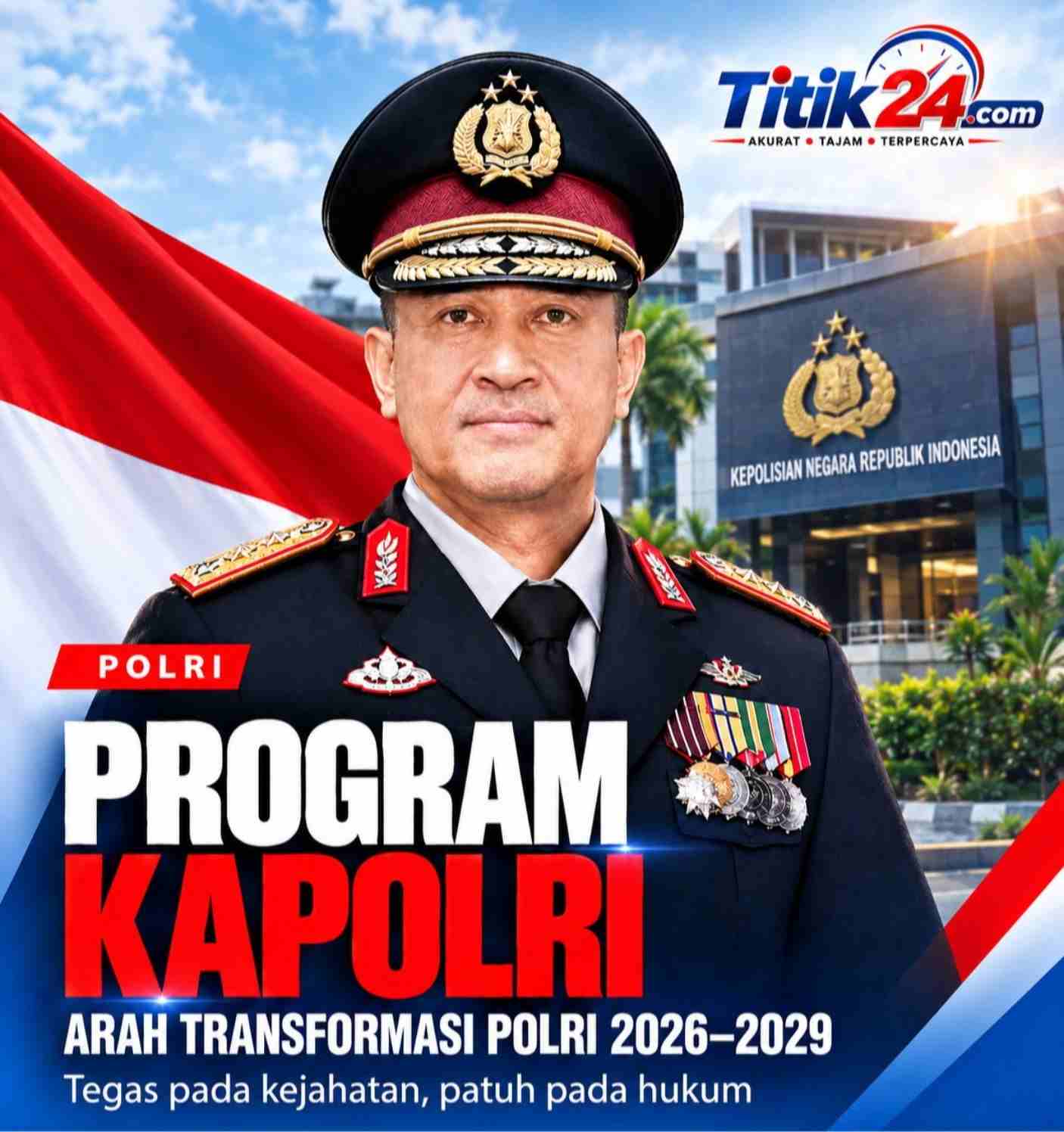 PROGRAM KAPOLRI: Arah Transformasi Polri 2026–2029, Tegas pada Kejahatan, Patuh pada Hukum