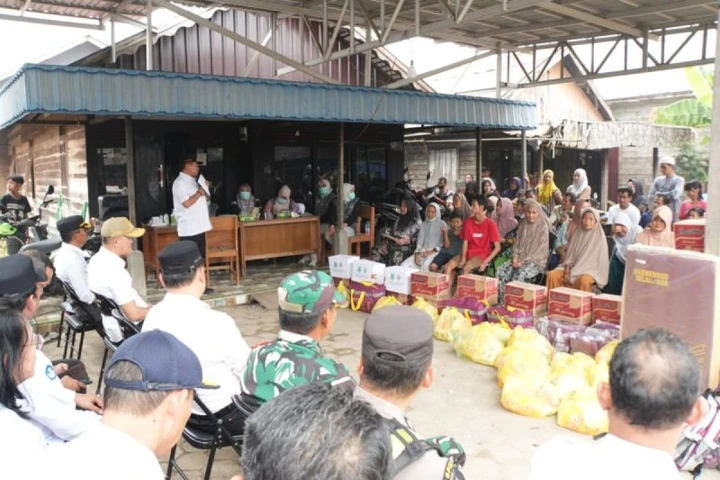 Bupati Kapuas Siapkan Rp420 Juta untuk Korban Kebakaran di Palingkau