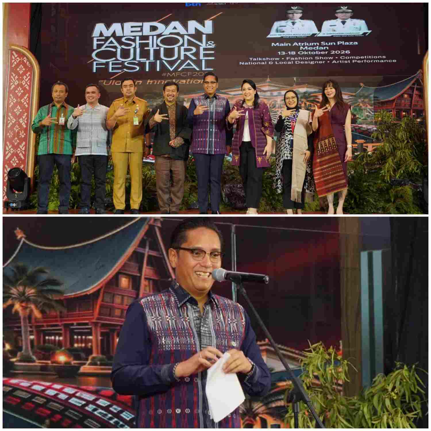 Rico Waas Bidik Pasar Global untuk Ulos, Medan Fashion & Culture Festival Resmi Dibuka