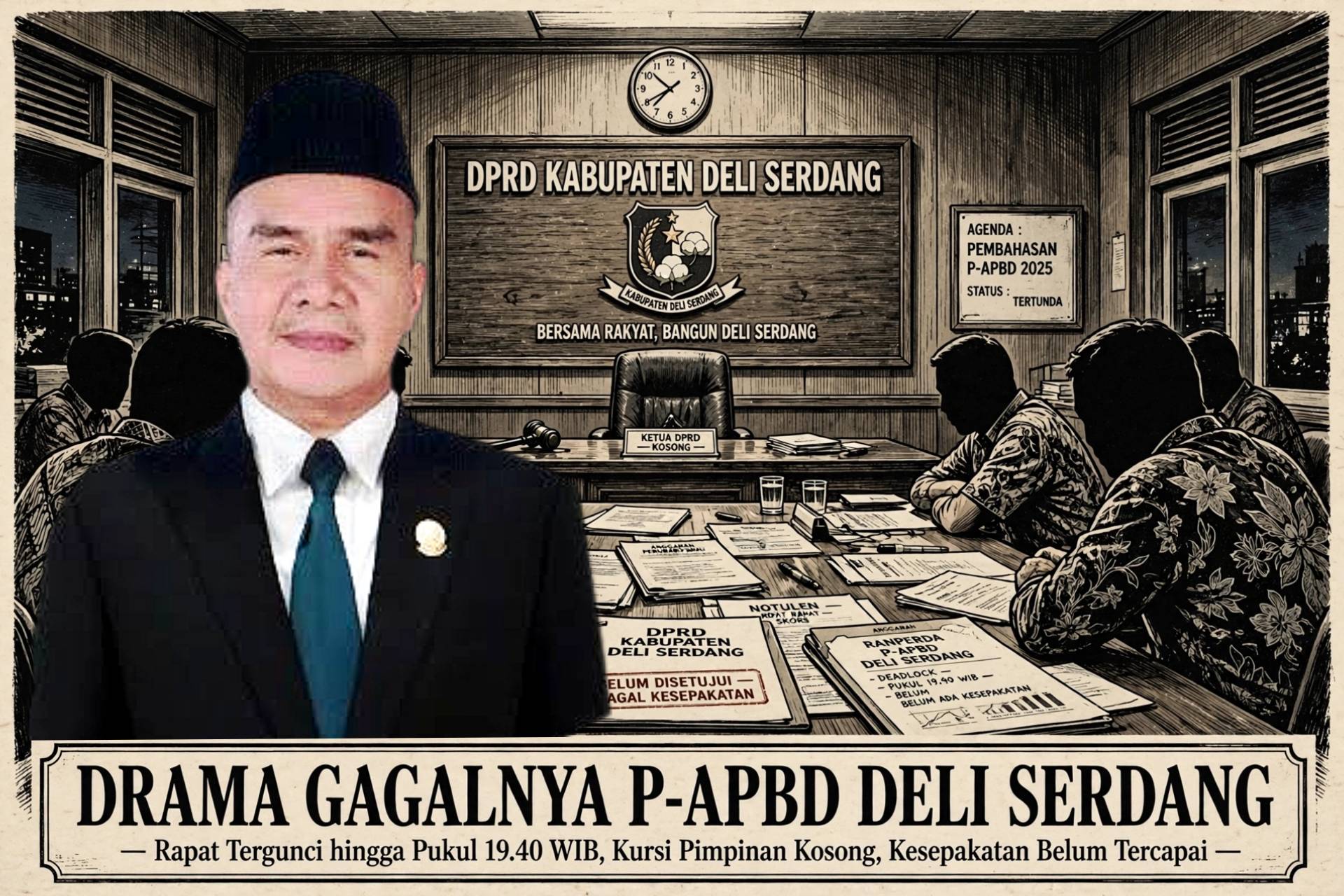 Gara-Gara Pimpinan Rapat P-APBD Hilang, UHC dan Insentif Guru Ngaji di Deli Serdang Terancam