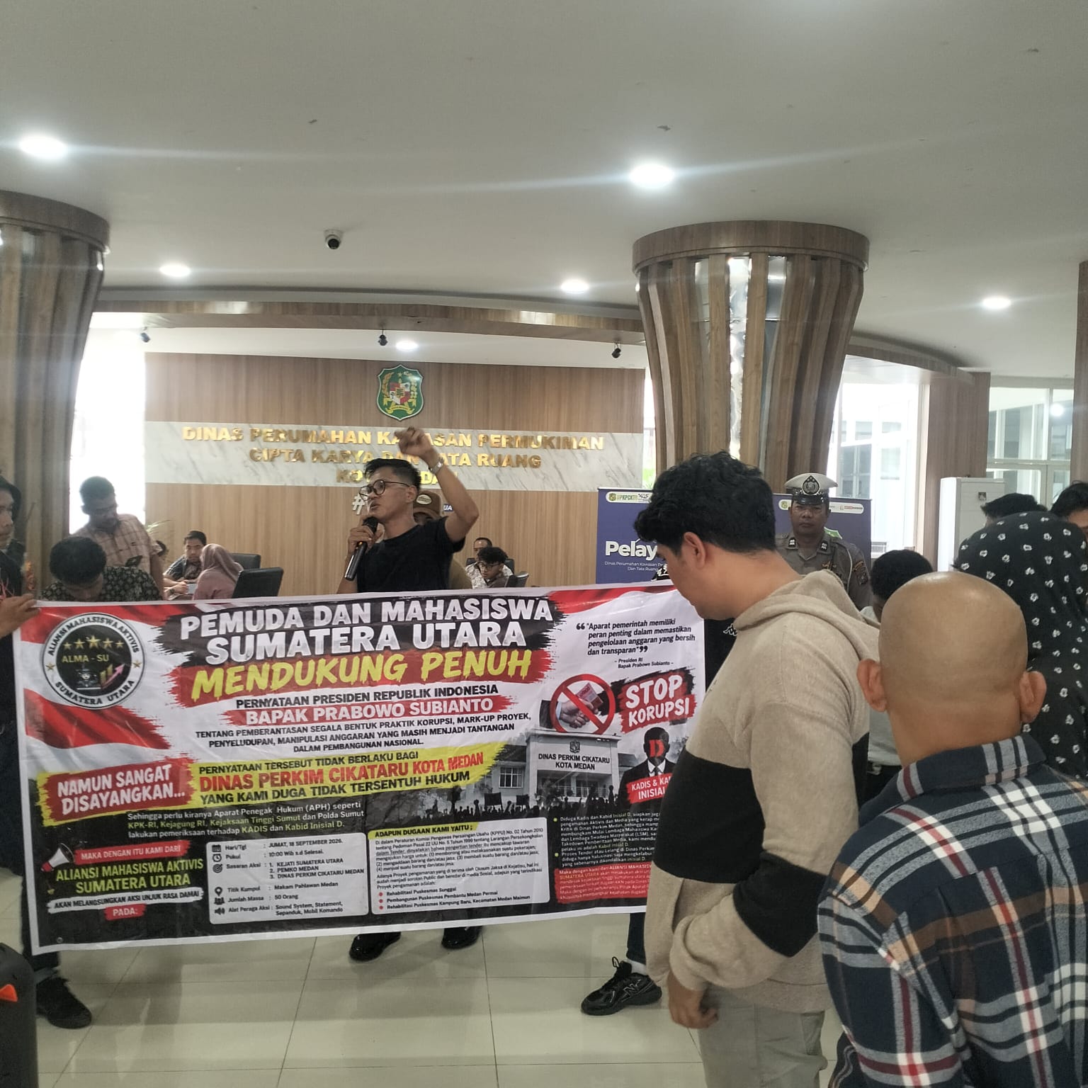 Aksi Jilid II ALMA Sumut: Kadis dan Kabid “D” Tak Hadir, Massa Soroti Dugaan KKN Proyek PERKIM CIKATARU