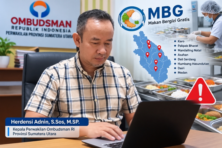 Ombudsman Sumut Catat 8 Kasus Keracunan MBG, KPPG Sumut–Aceh Diminta Dievaluasi