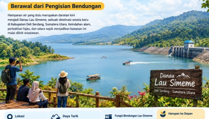 Danau Lau Simeme Muncul sebagai Destinasi Wisata Baru di Deli Serdang, Berawal dari Pengisian Bendungan