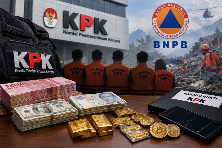 KPK Tetapkan Lima Tersangka Dugaan Korupsi Dana Bencana BNPB, Sita Barang Bukti Rp5,47 Miliar