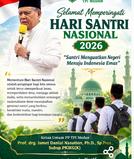 Menuju Indonesia Emas, Prof. Ismet Danial Nasution Tegaskan Peran Strategis Santri dalam Membangun Bangsa