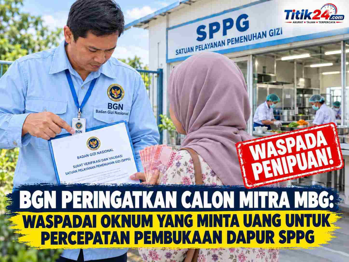 BGN Peringatkan Calon Mitra MBG: Waspadai Oknum yang Minta Uang untuk Percepatan Pembukaan Dapur SPPG