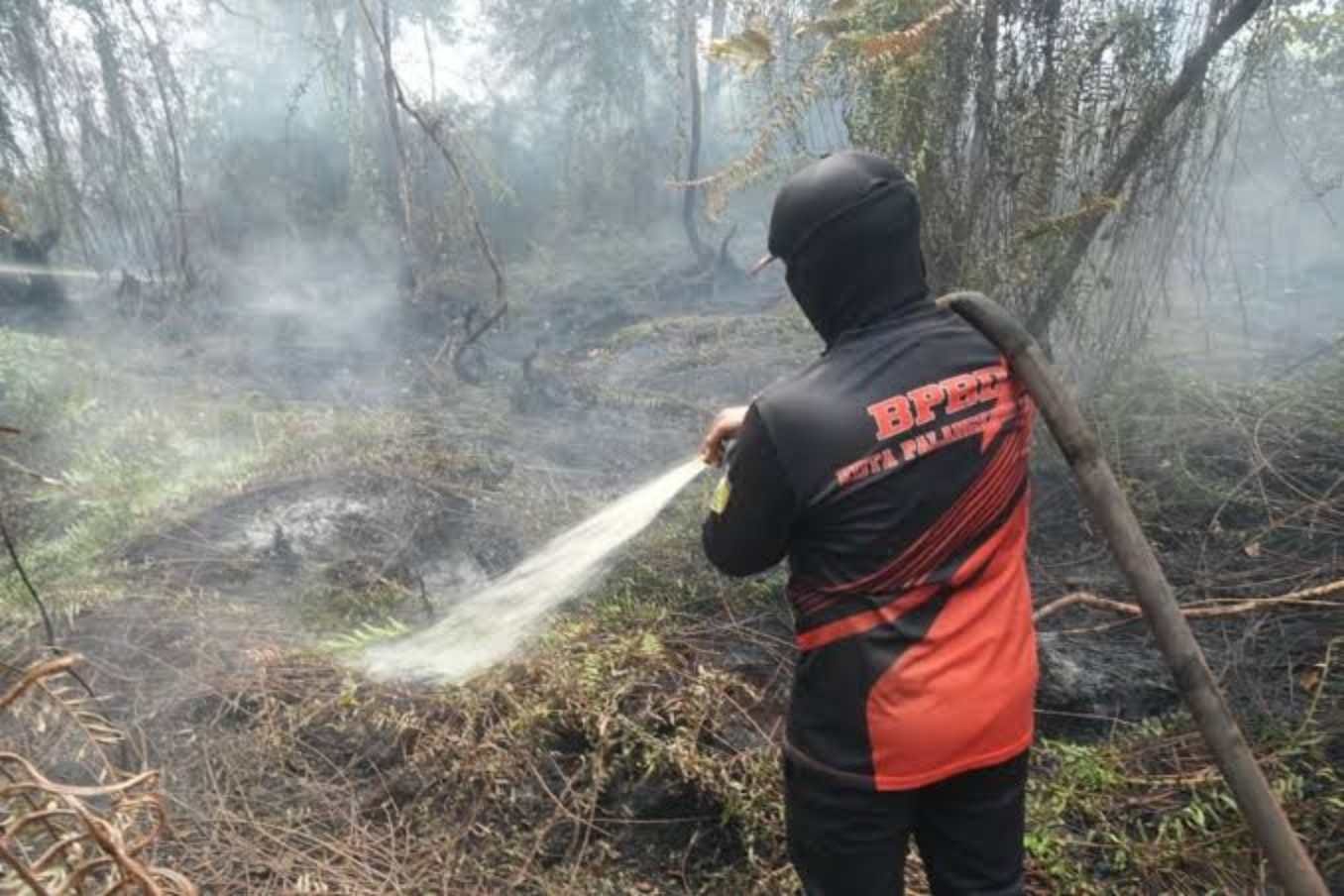 Karhutla Kutai Barat Kaltim Belum Terkendali, Relawan Mengaku Kewalahan Hadapi Api akibat Minim Peralatan dan Air
